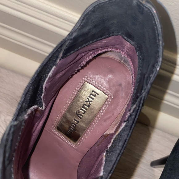 Luxury rebel platform heeled ankle booties - Picture 5 of 5